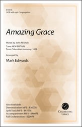 Amazing Grace SATB choral sheet music cover